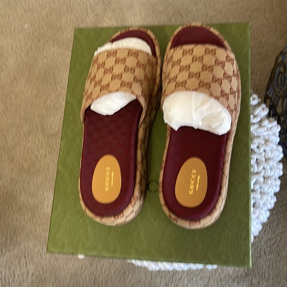 Gucci Supreme Angelina Platform Sandals Size 42 - Picture 4 of 8